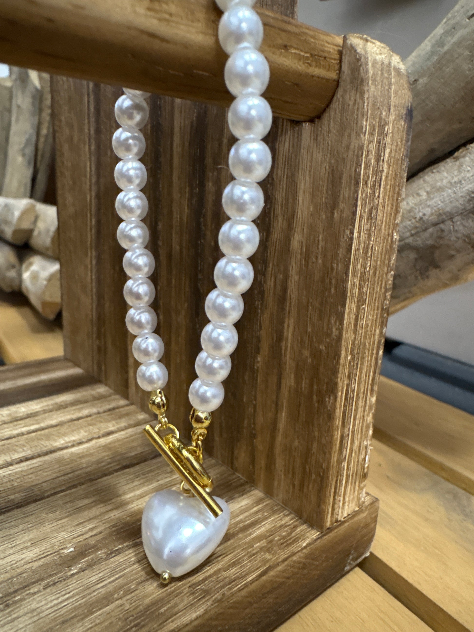 My Heart Lock Pearl Gift Bracelet for Her.