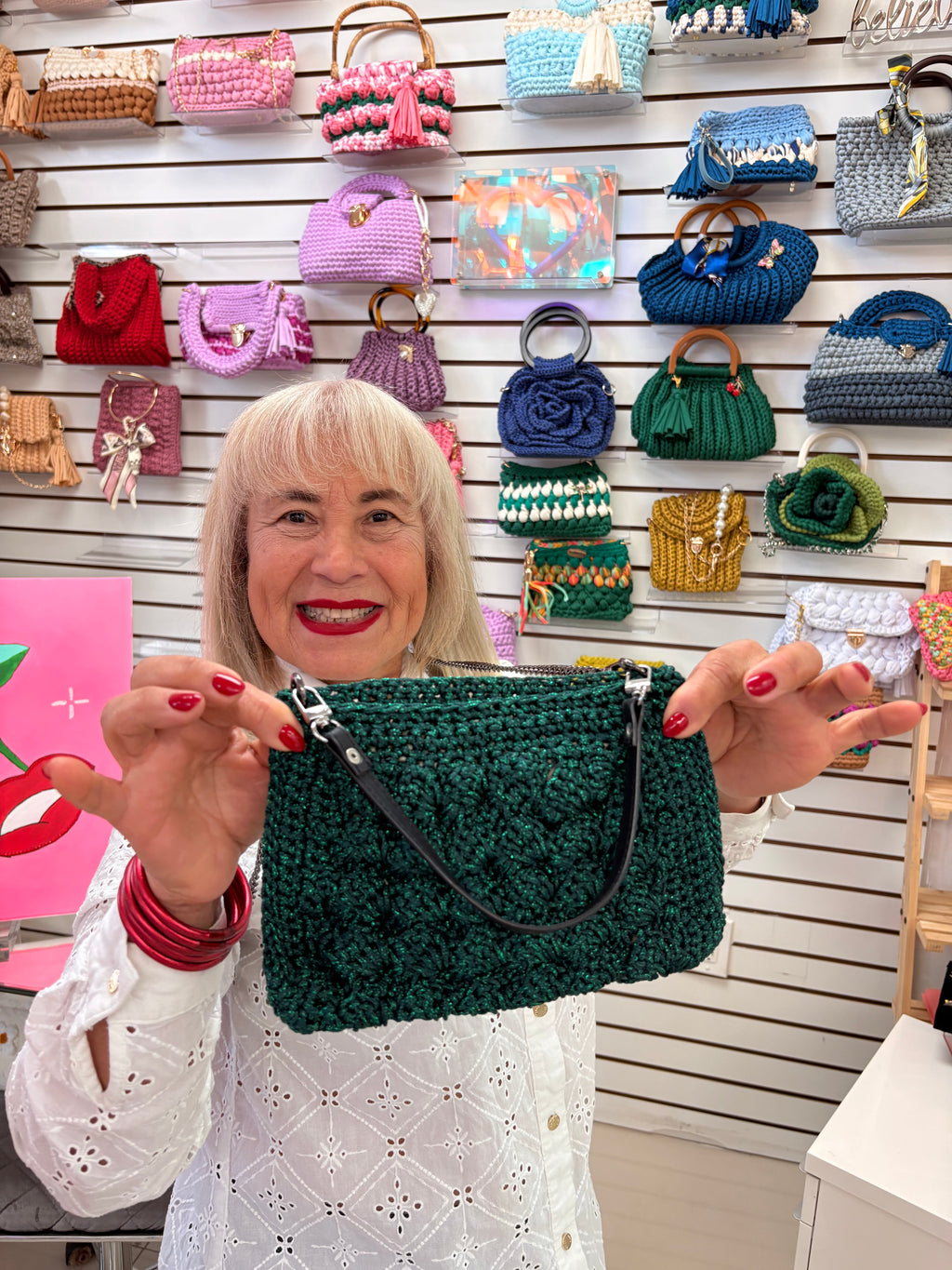 💚 Emerald Forest Crochet Bag - Hunter Green Crossbody & Handheld | Bolsa Verde Esmeralda