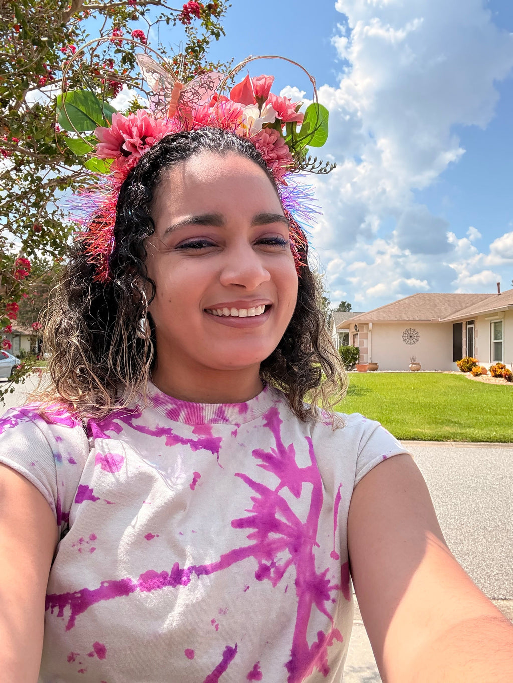 Personalized Disney Ear Headband – Floral Crown