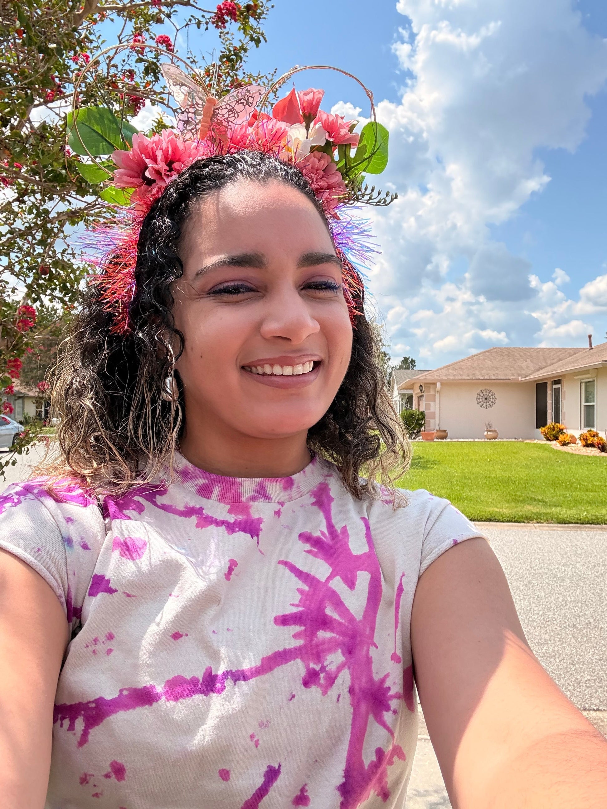 Personalized Disney Ear Headband – Floral Crown