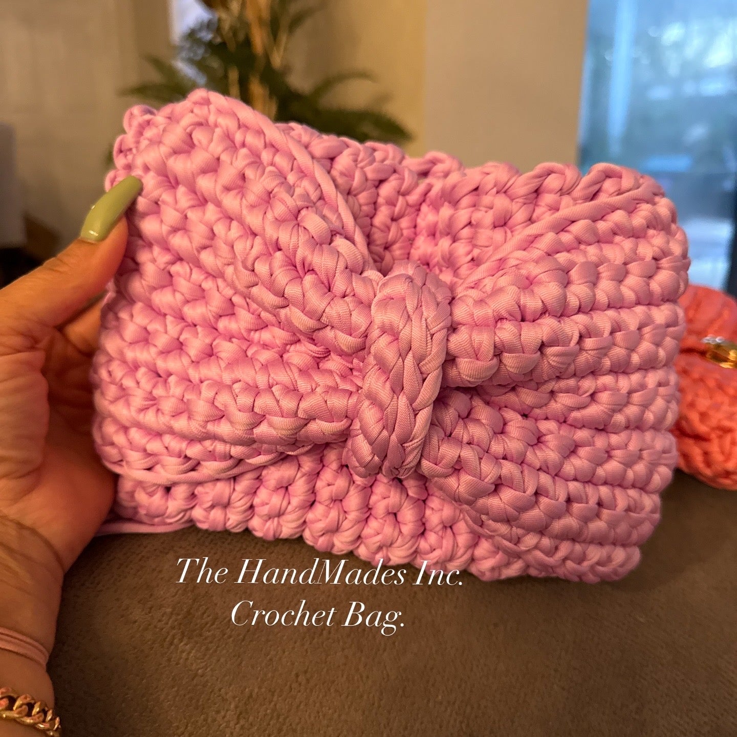 Handmade Crochet Bag - Artesanal Pink Woven Purse | Bolsa Tejida a Mano