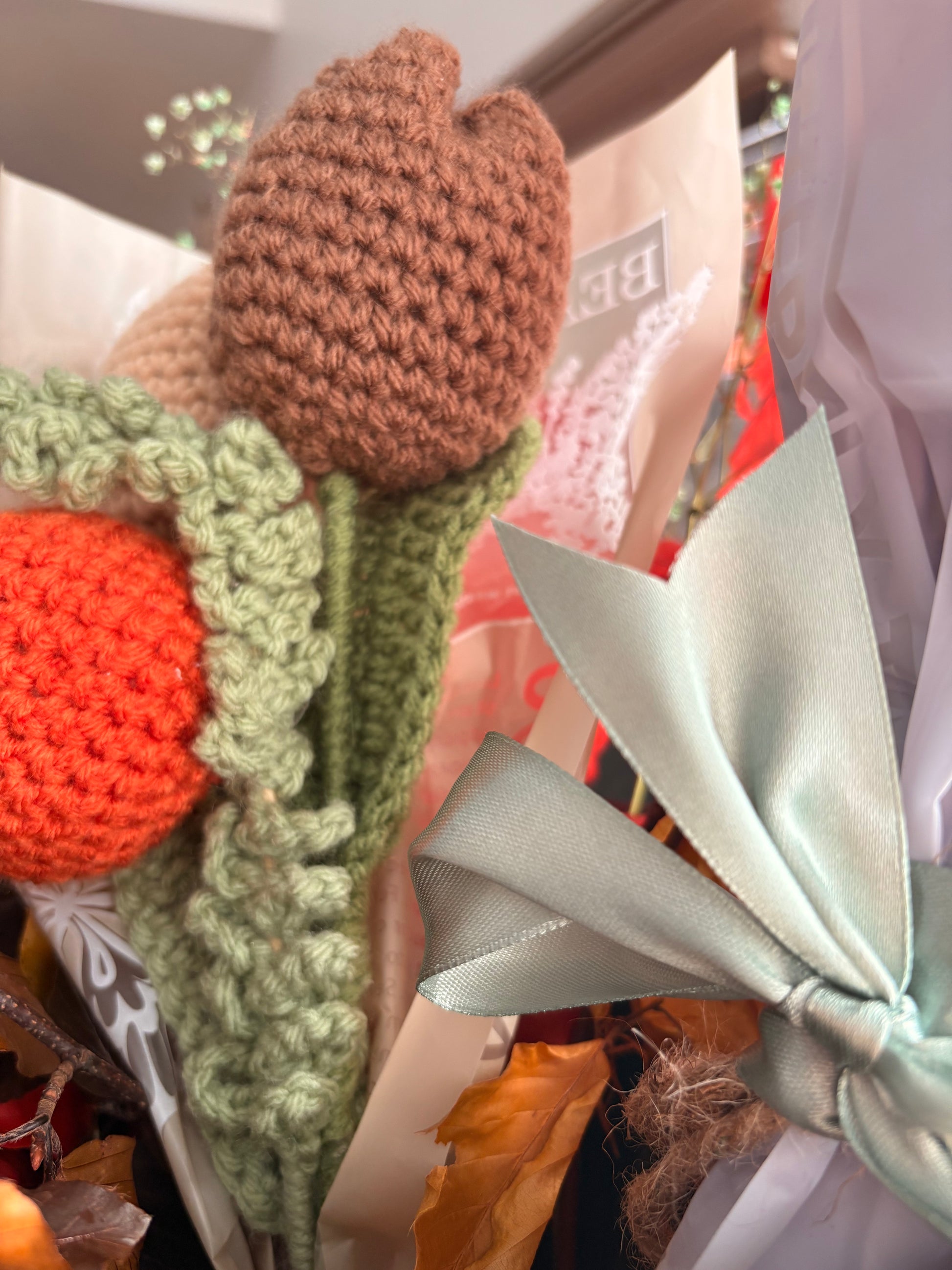 🌸 Eternal Autumn Crochet Flowers - Handmade Designer Forever Blooms | Flores Eternas Artesanales