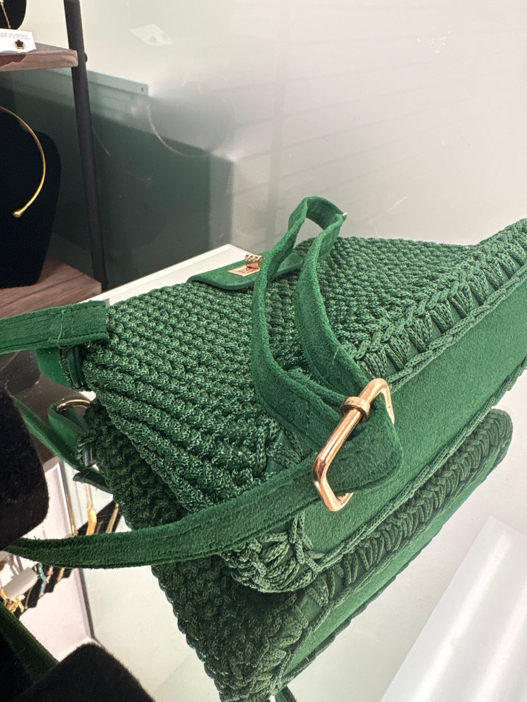 🎄 Evergreen Elegance Crochet Crossbody - Newest Model Christmas Gift Bag | Bolsa Verde Navidad