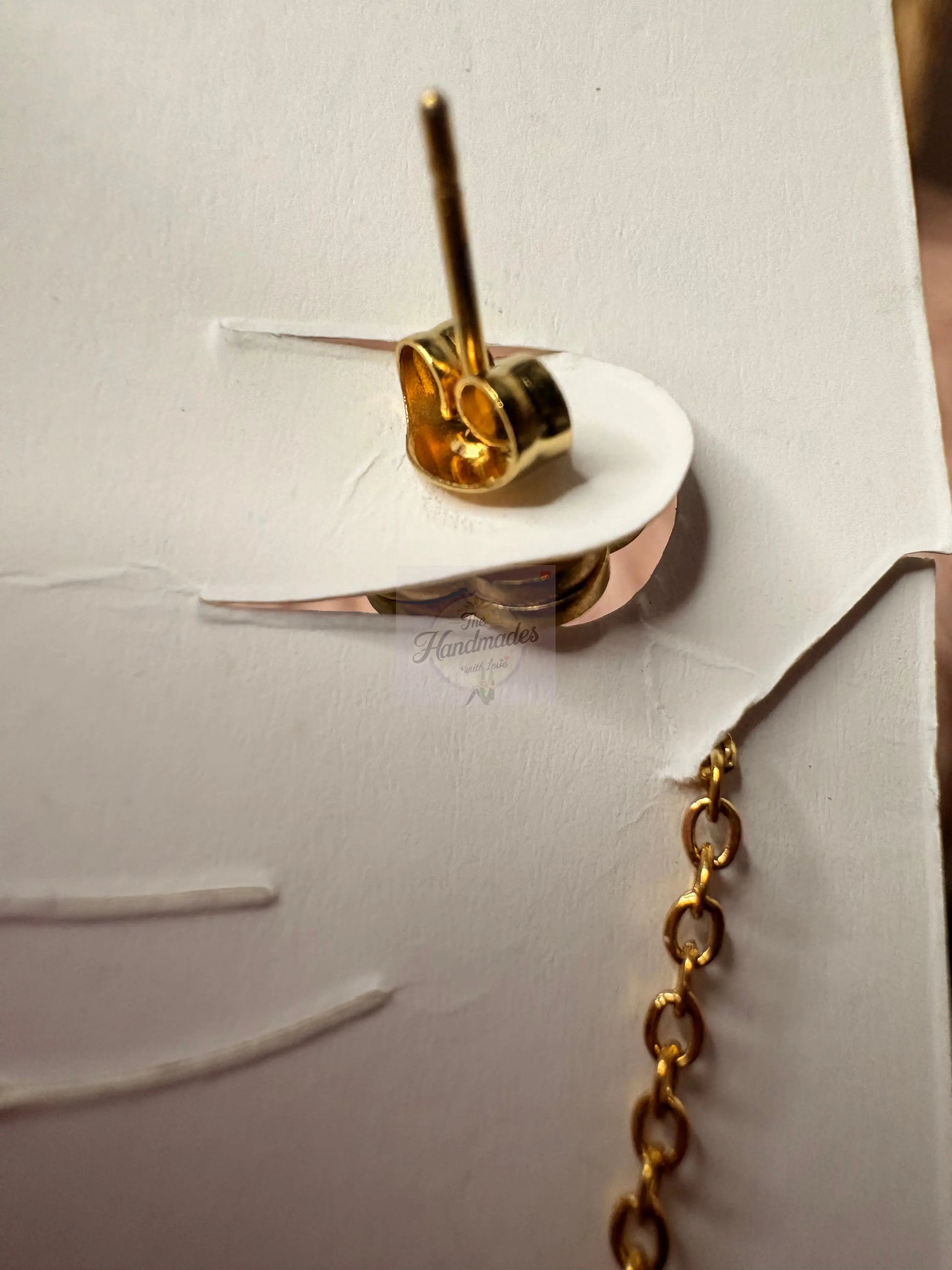 Lucky Clover Jewelry Set - Gold Stainless Steel Necklace & Earrings