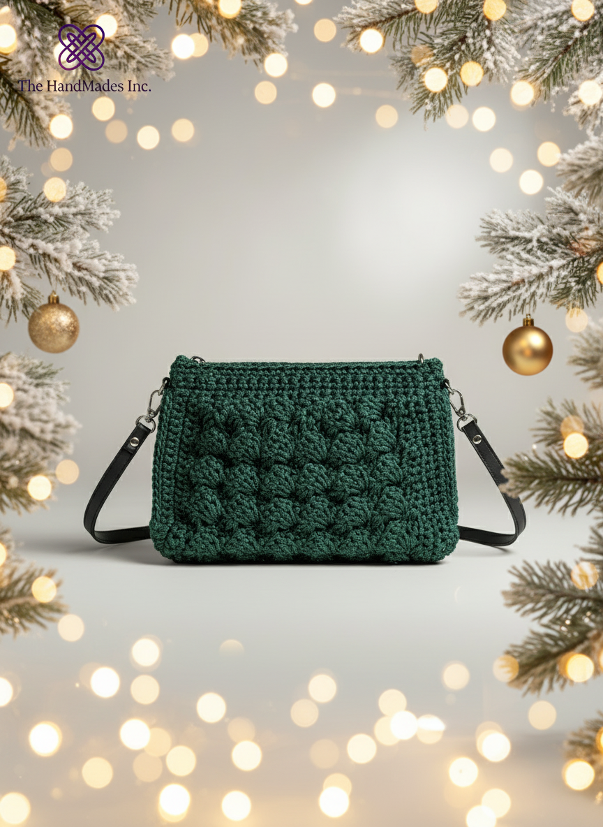 Emerald Forest Crochet Bag