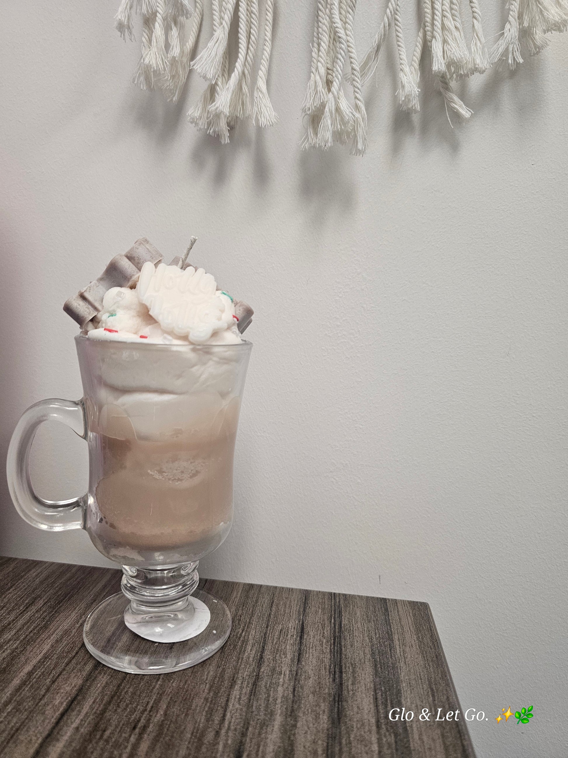 ☕ Latte Sprinkle Custom Candle - Handmade Holiday Gift | Vela Café Artesanal