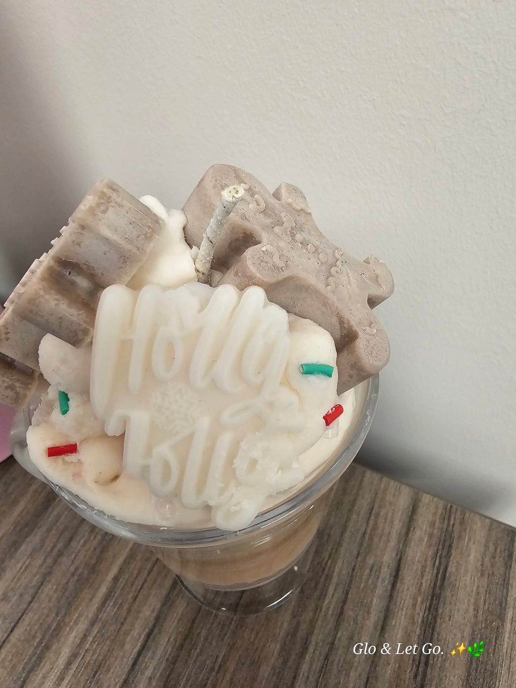 ☕ Latte Sprinkle Custom Candle - Handmade Holiday Gift | Vela Café Artesanal