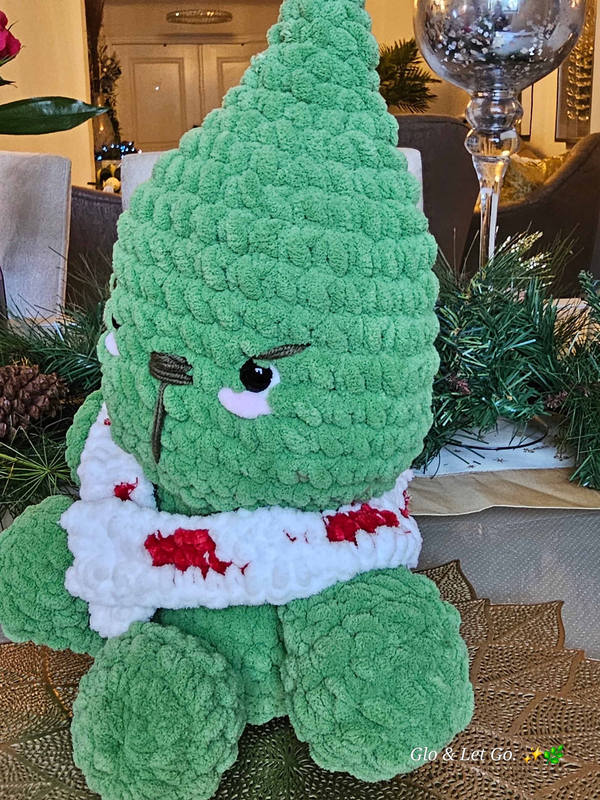 💚 Baby Grinch Crochet Plush - Handmade Christmas Gift Bear | Peluche Grinch Navidad