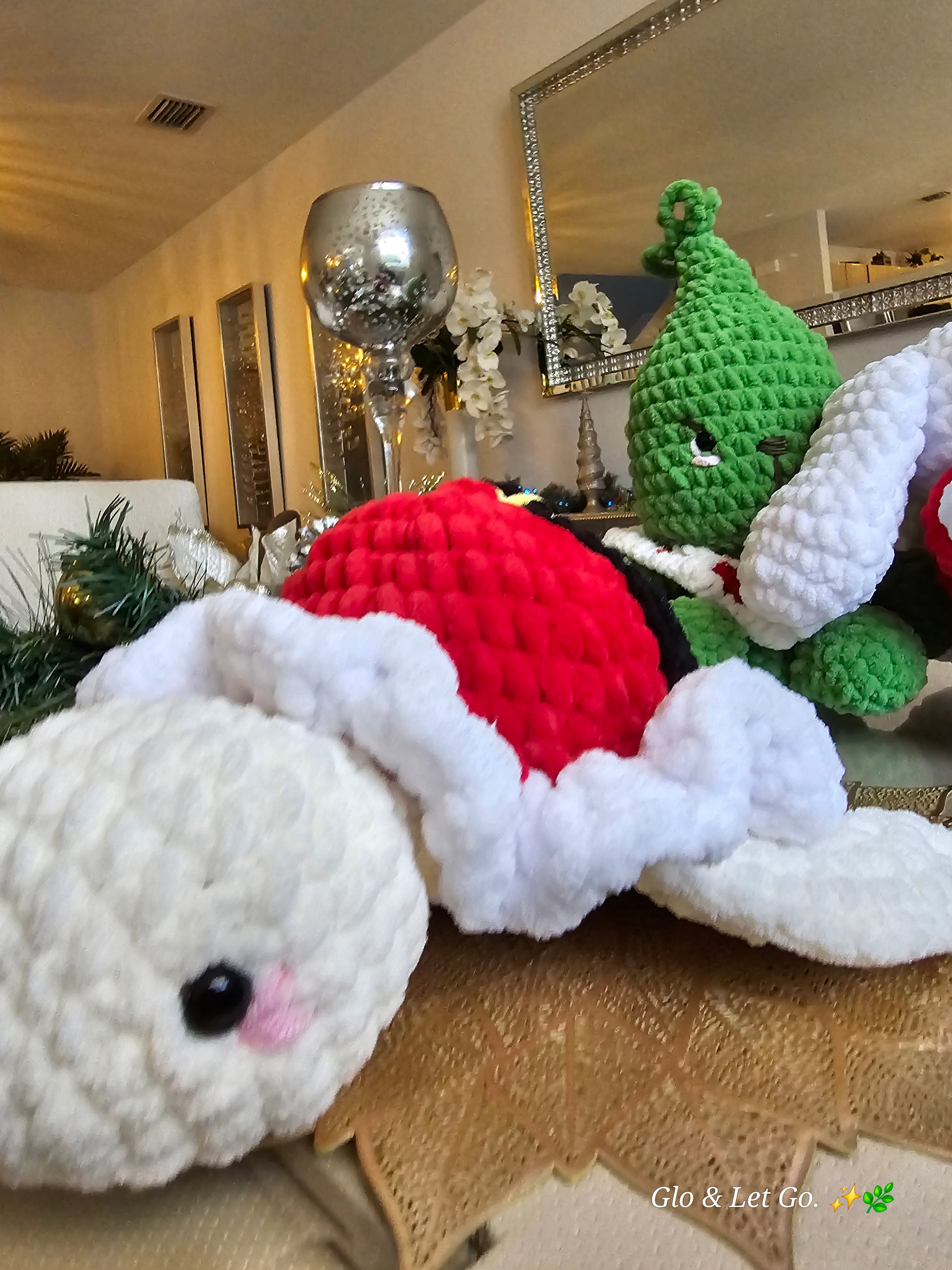 🎅 Santa Turtle Crochet Plush - Handmade Christmas Gift Toy | Tortuga Santa Navidad